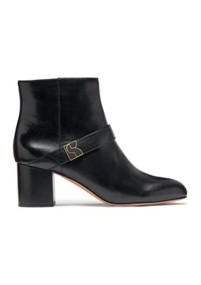 kate spade new york Women's Dakota Zip Up Mid Heeled Booties, Black, 8M