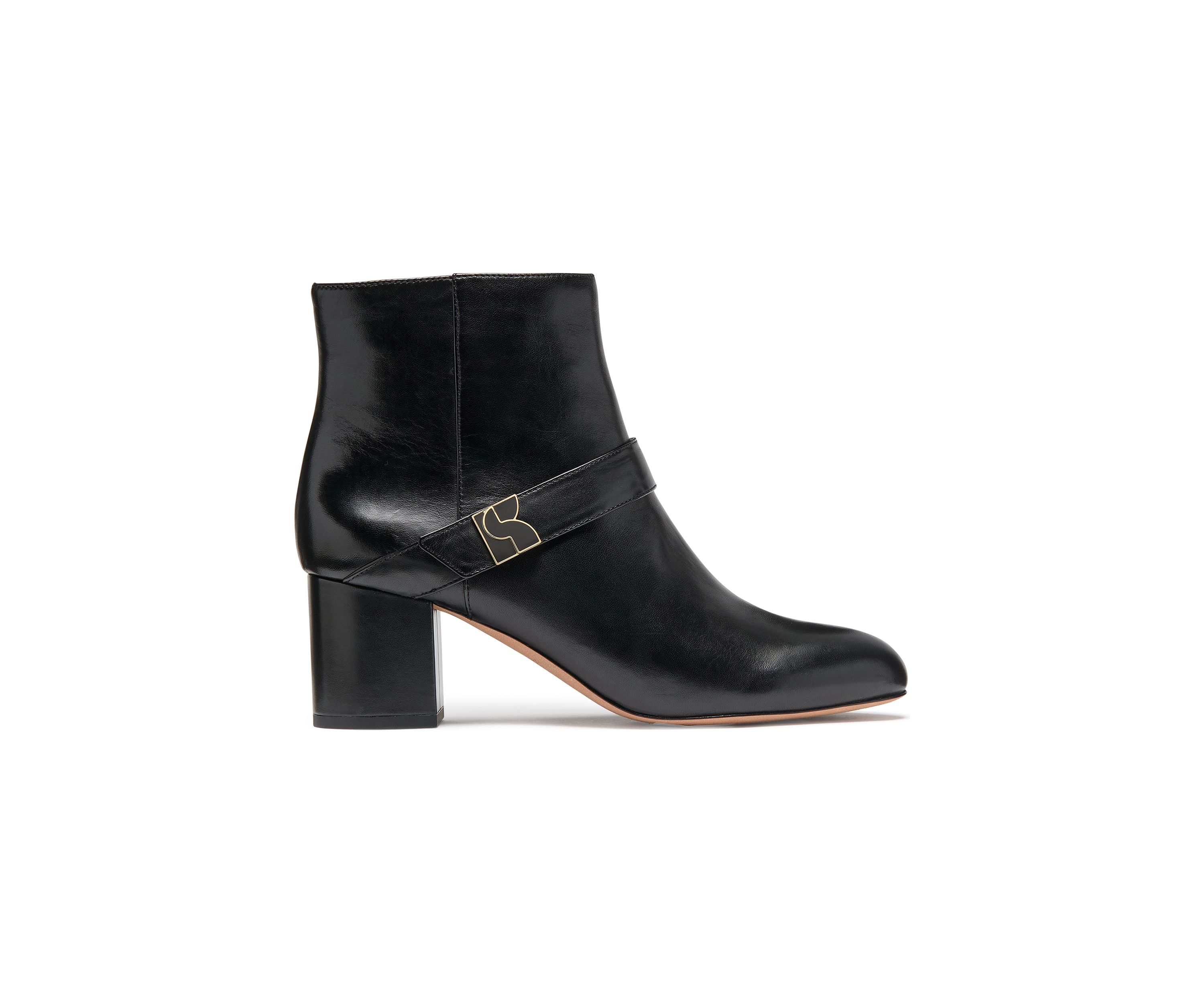 Dakota Zip Up Mid Heeled Booties