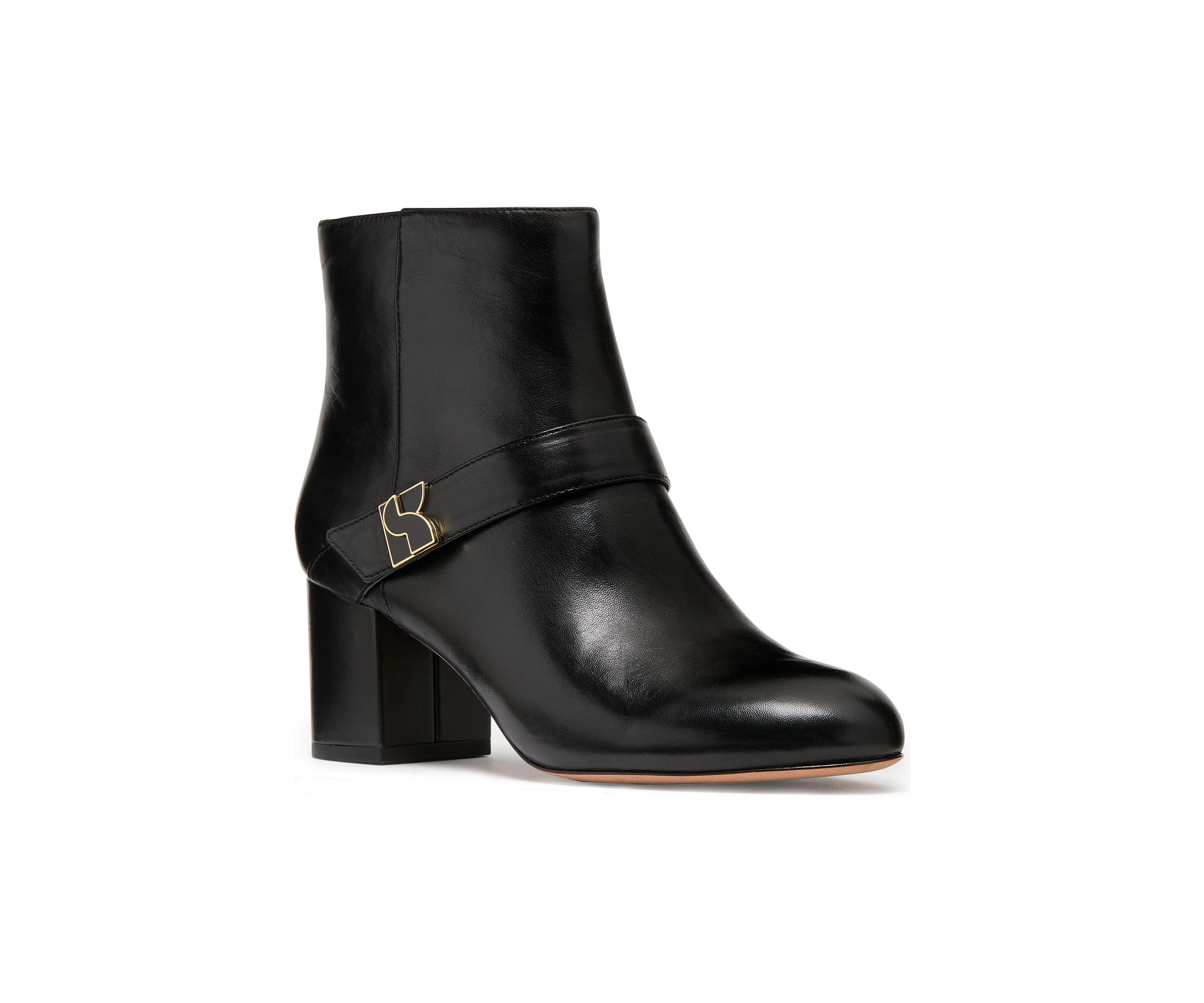 Dakota Zip Up Mid Heeled Booties