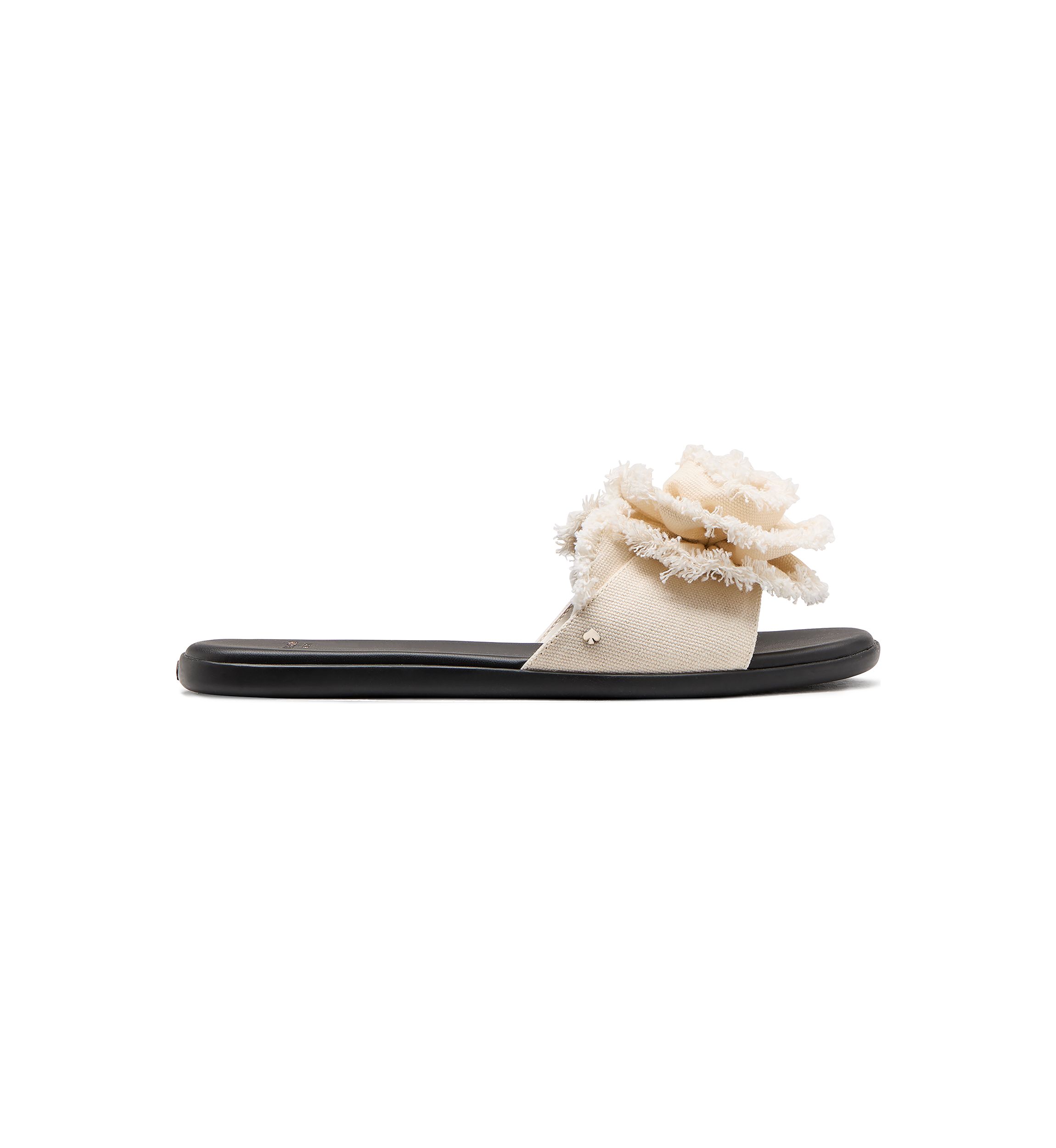 Flourish Canvas Flat Sandals
