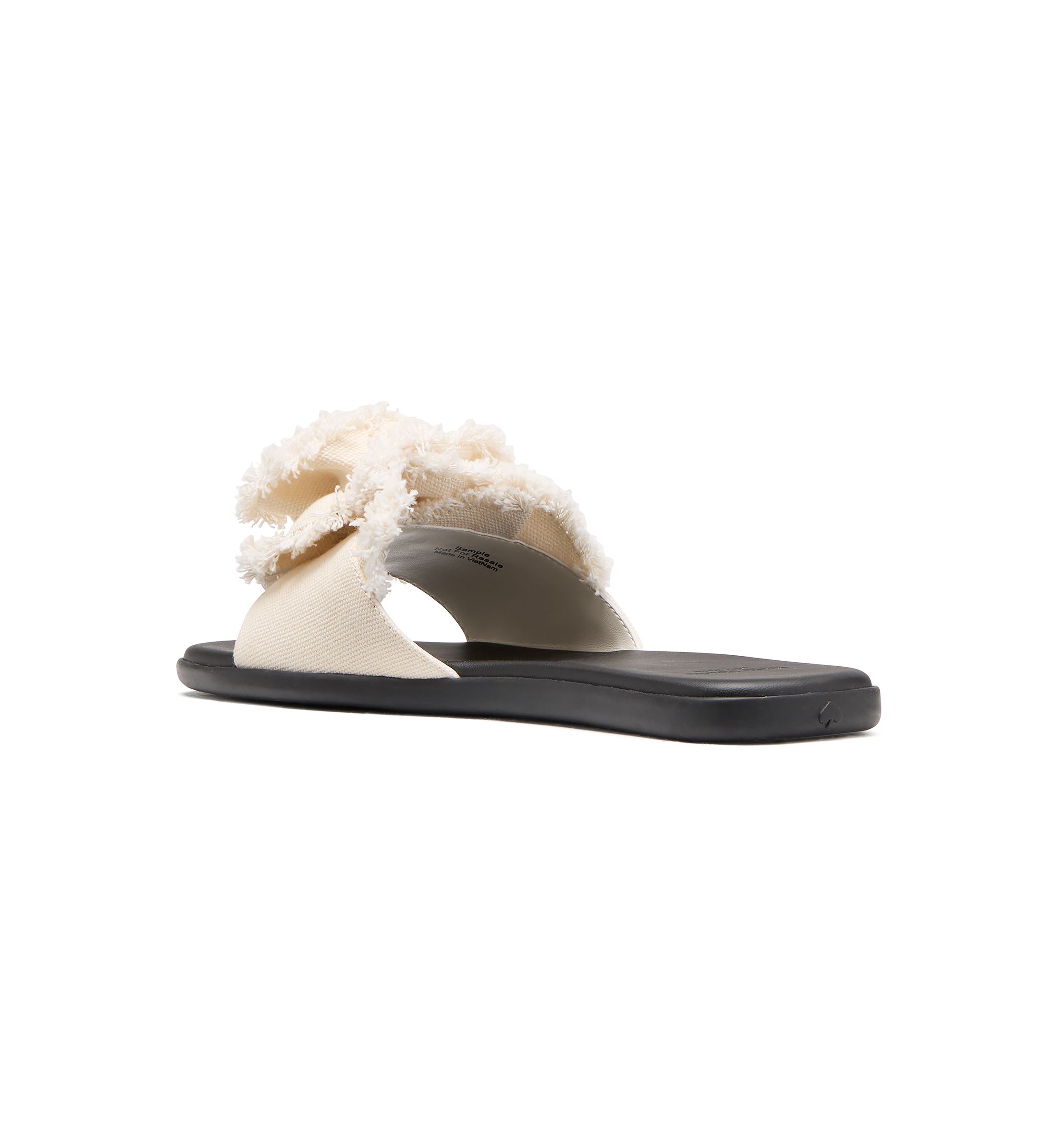 Flourish Canvas Flat Sandals
