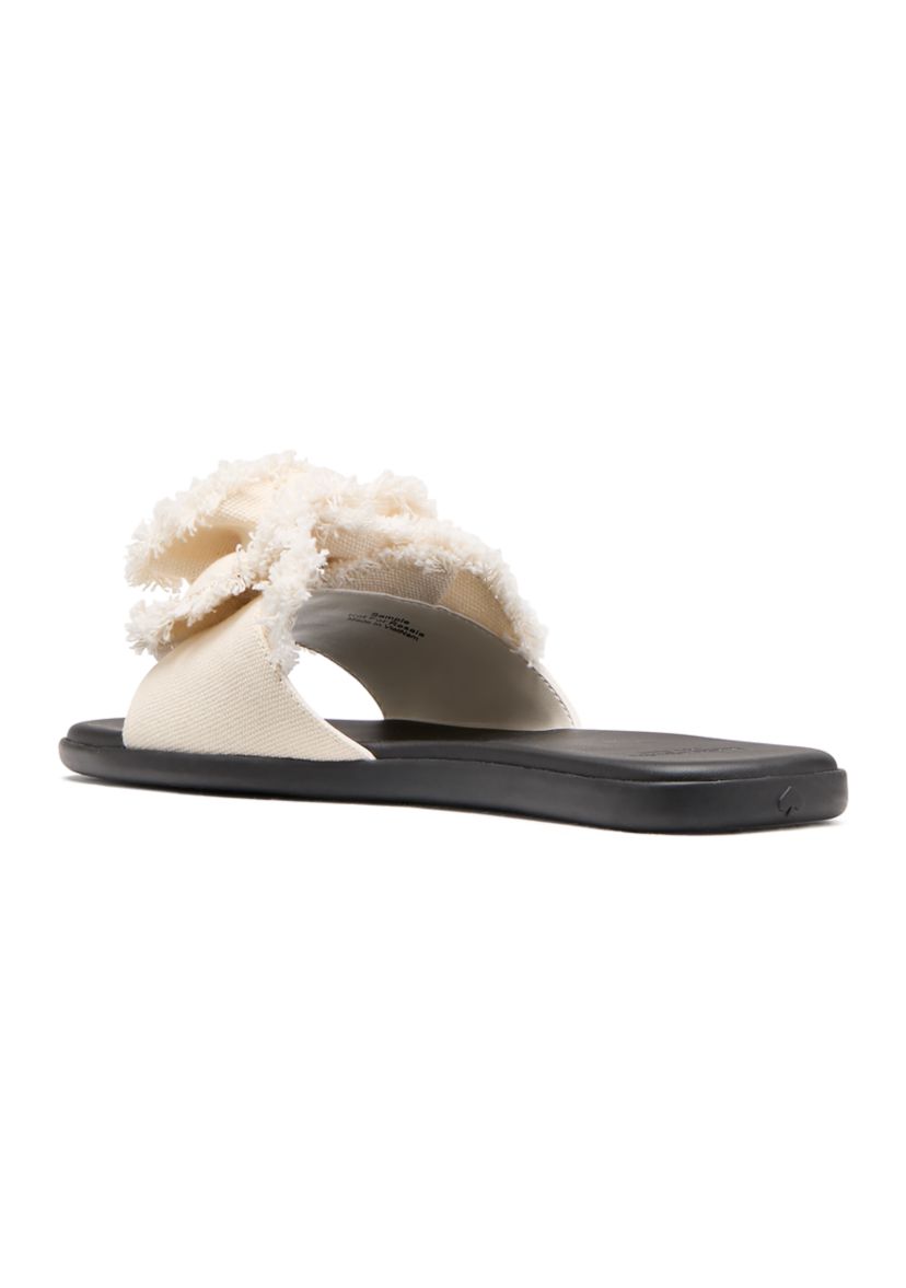 Flourish Canvas Flat Sandals