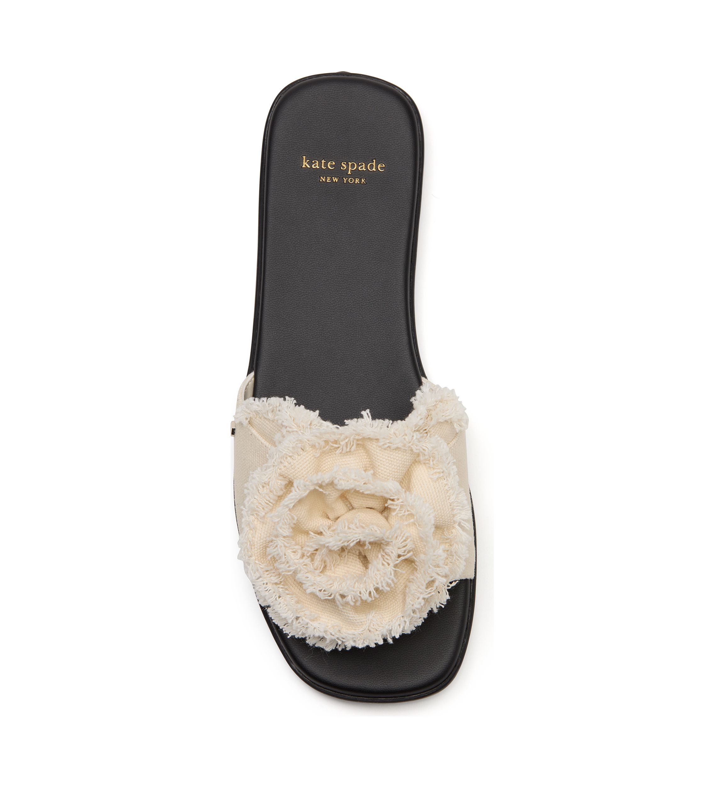 Flourish Canvas Flat Sandals