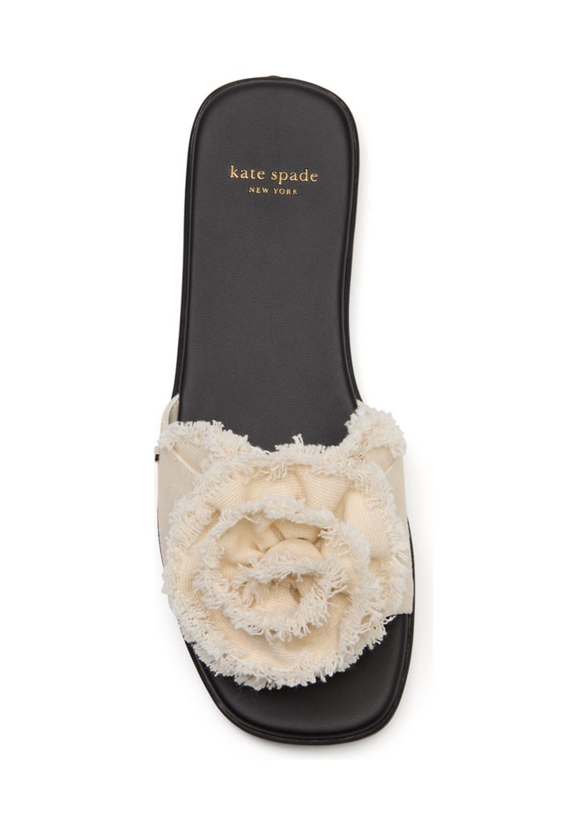 Flourish Canvas Flat Sandals