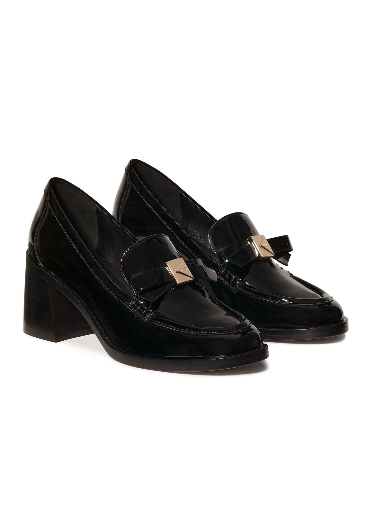 Deco Bow Heeled Loafers