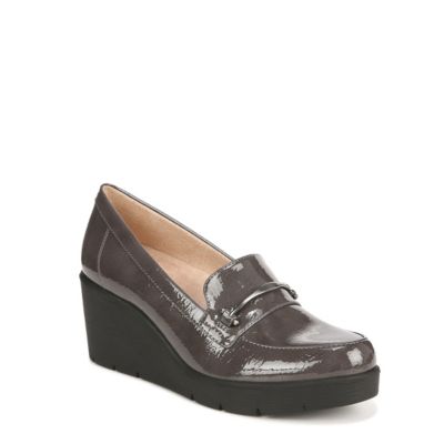 Soul Naturalizer Women's Achieve Wedge Loafer, Grey, 7.5M