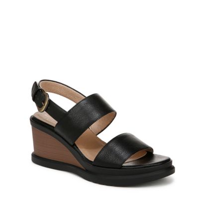 Soul Naturalizer Women's Soul Livia Wedge Sandal, Black, 6.5M