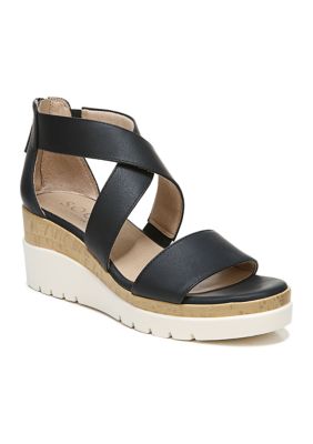Soul Naturalizer Women's Goodtimes Ankle Strap Black Sandals, 9.5W