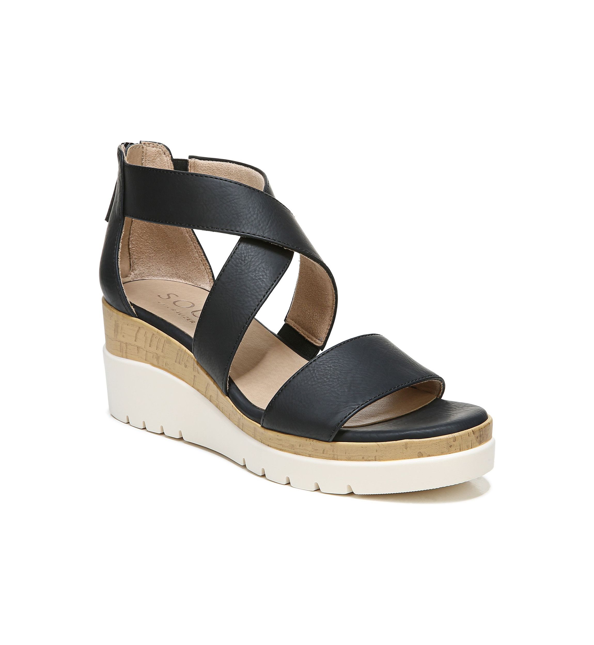 Goodtimes Ankle Strap Black Sandals 
