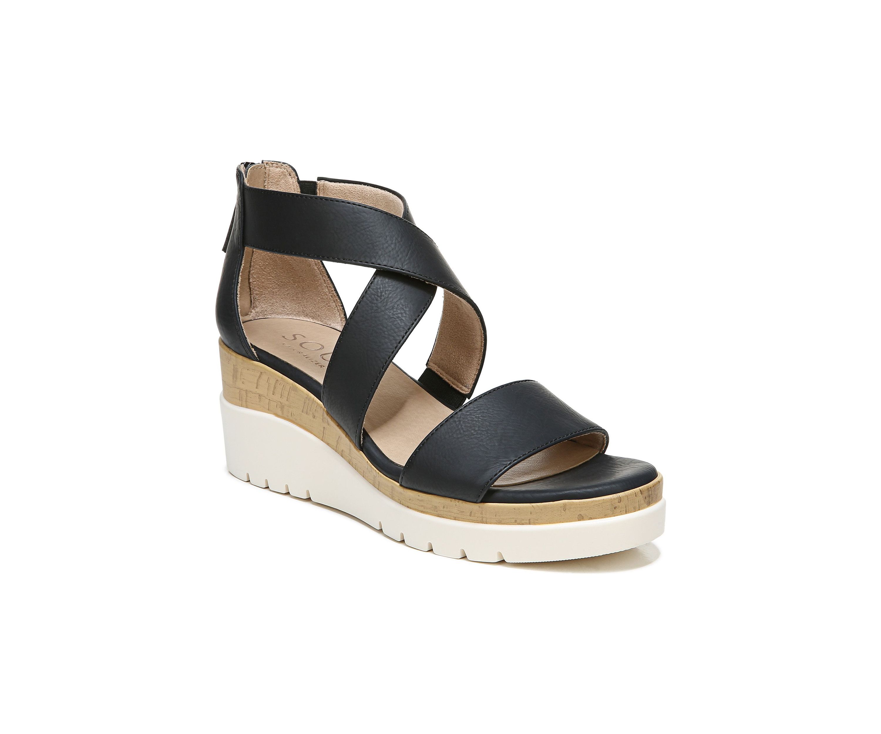 Goodtimes Ankle Strap Black Sandals 