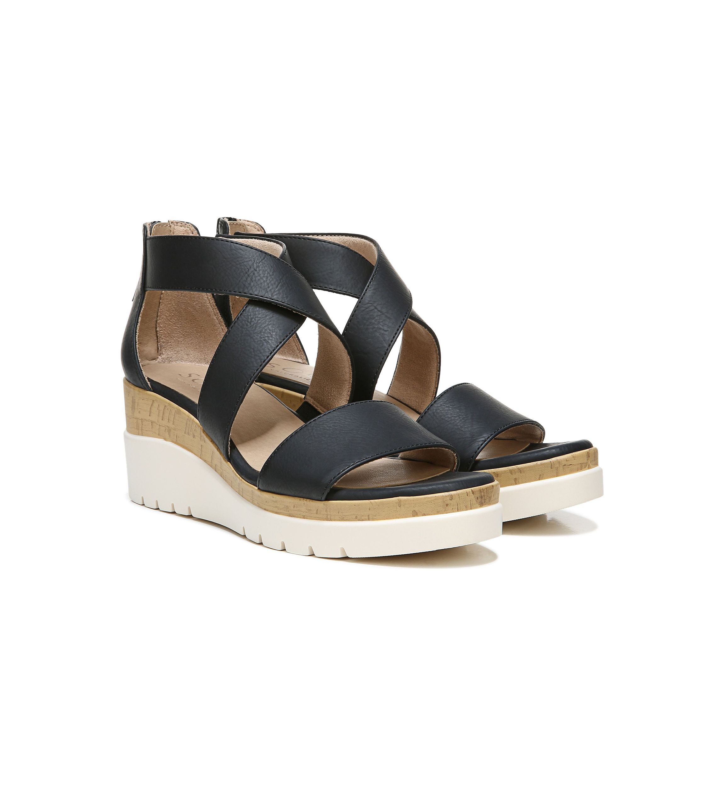 Goodtimes Ankle Strap Black Sandals 