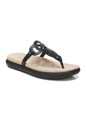 Janice Thong Sandals - Black