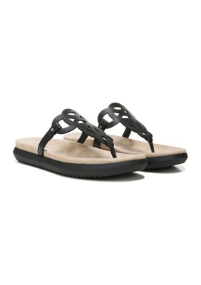 Janice Thong Sandals - Black