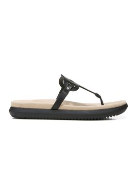 Janice Thong Sandals - Black