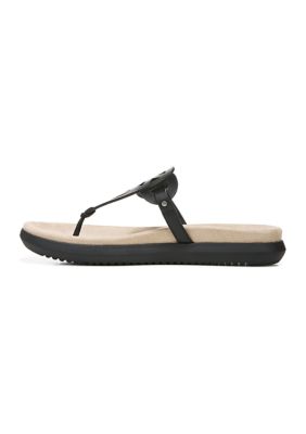 Janice Thong Sandals - Black