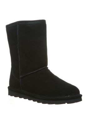 Bearpaw Women's Elle Short Wide Boot, Black, 7M
