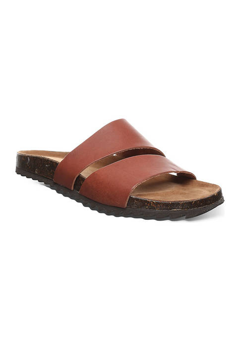 Bearpaw Mia Asymmetrical Footbed Slide Sandals