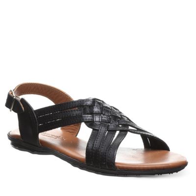 Agate Braided Leather Sandal With Buckle