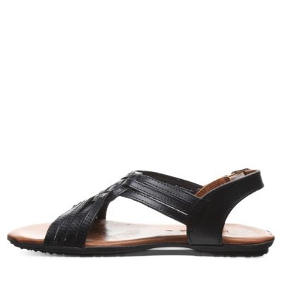 Agate Braided Leather Sandal With Buckle