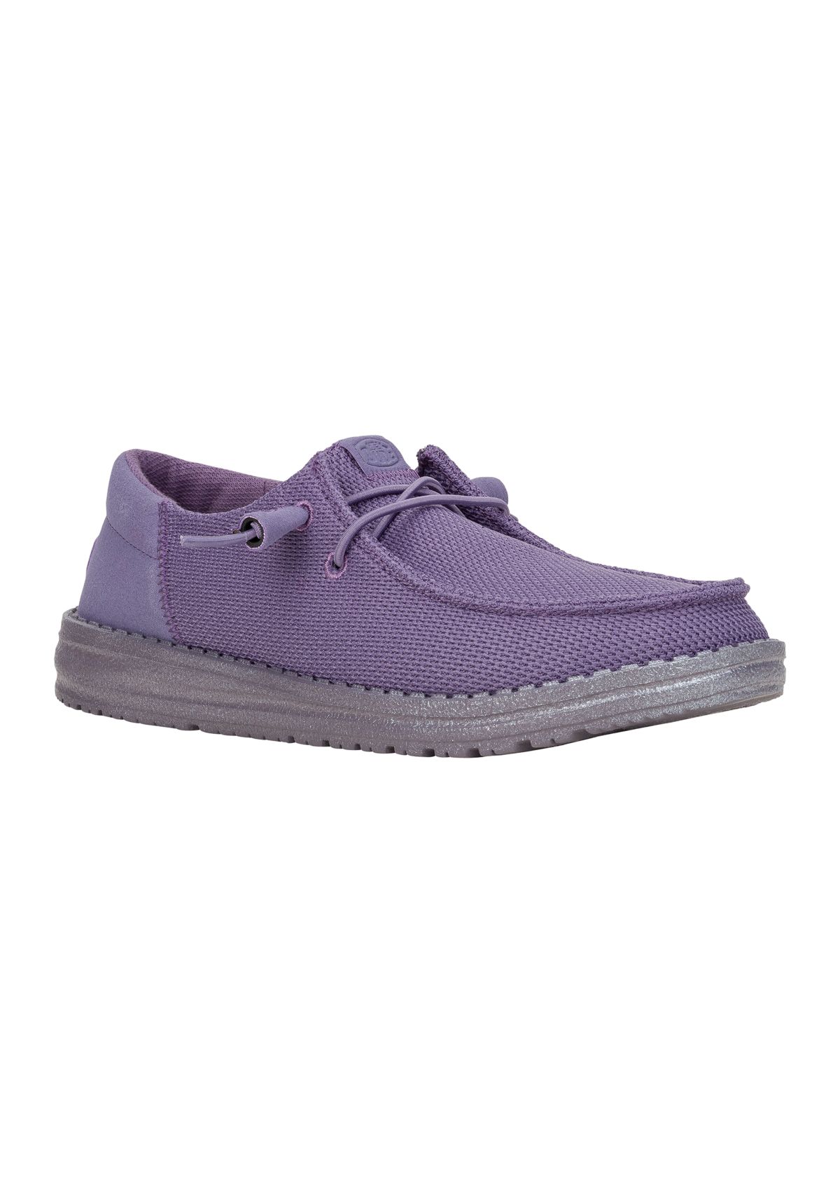 Wendy Funk Mono Dark Lilac Loafer Flats