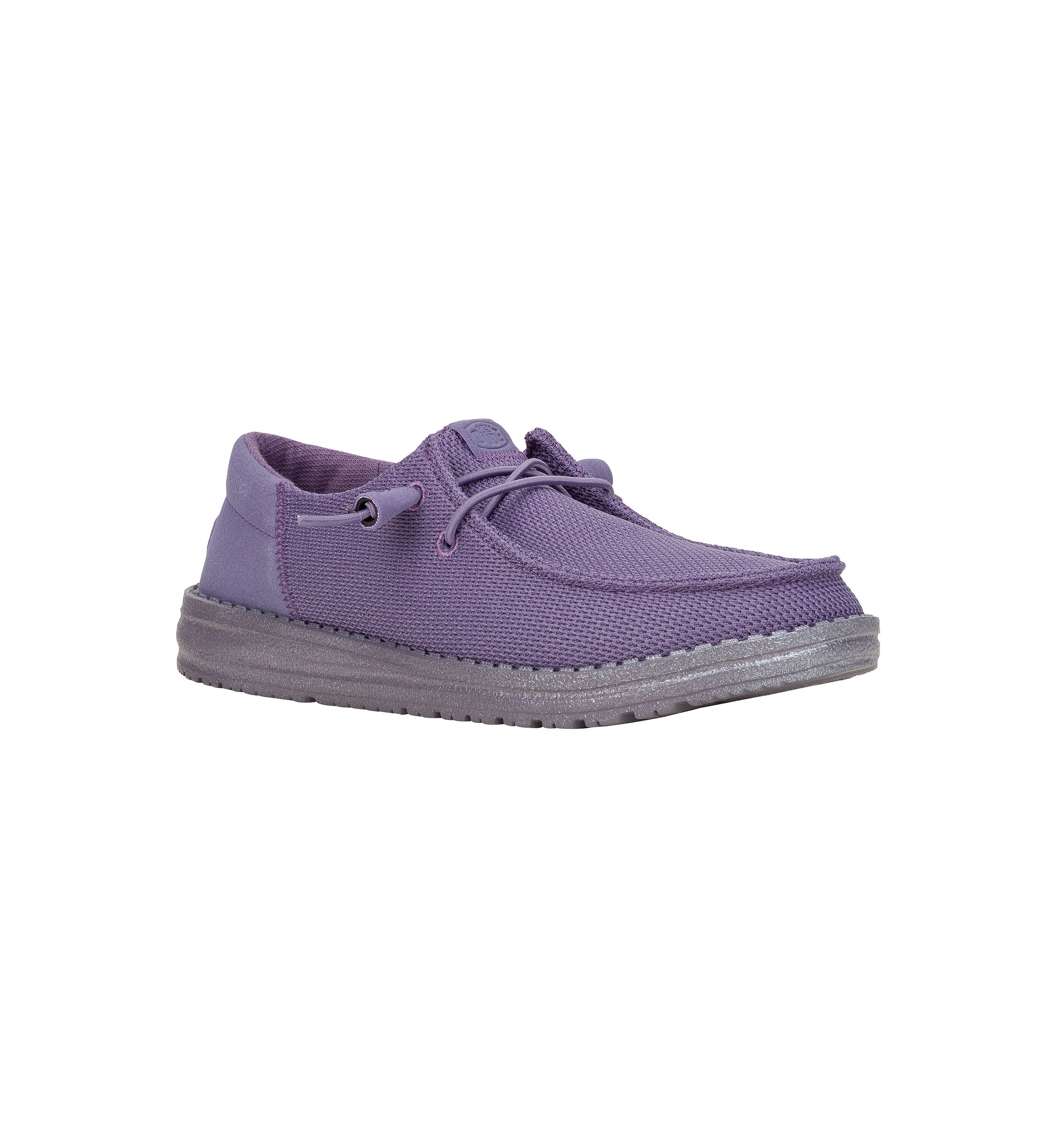 Wendy Funk Mono Dark Lilac Loafer Flats
