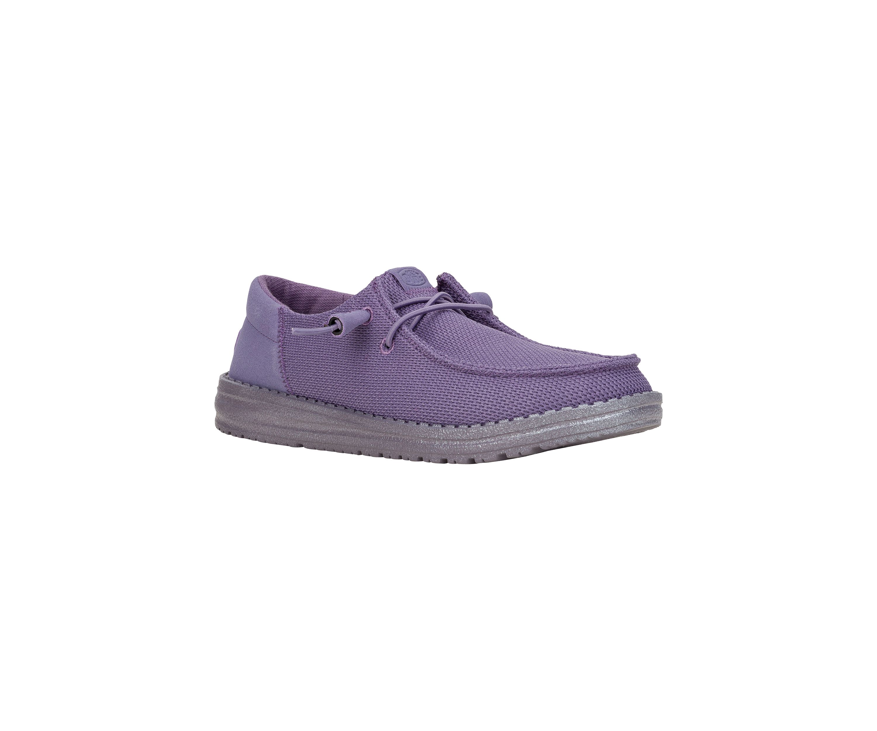 Wendy Funk Mono Dark Lilac Loafer Flats