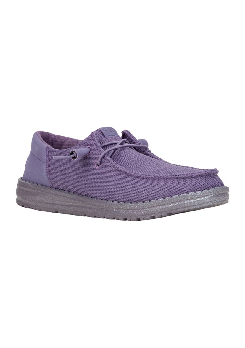 Wendy Funk Mono Dark Lilac Loafer Flats