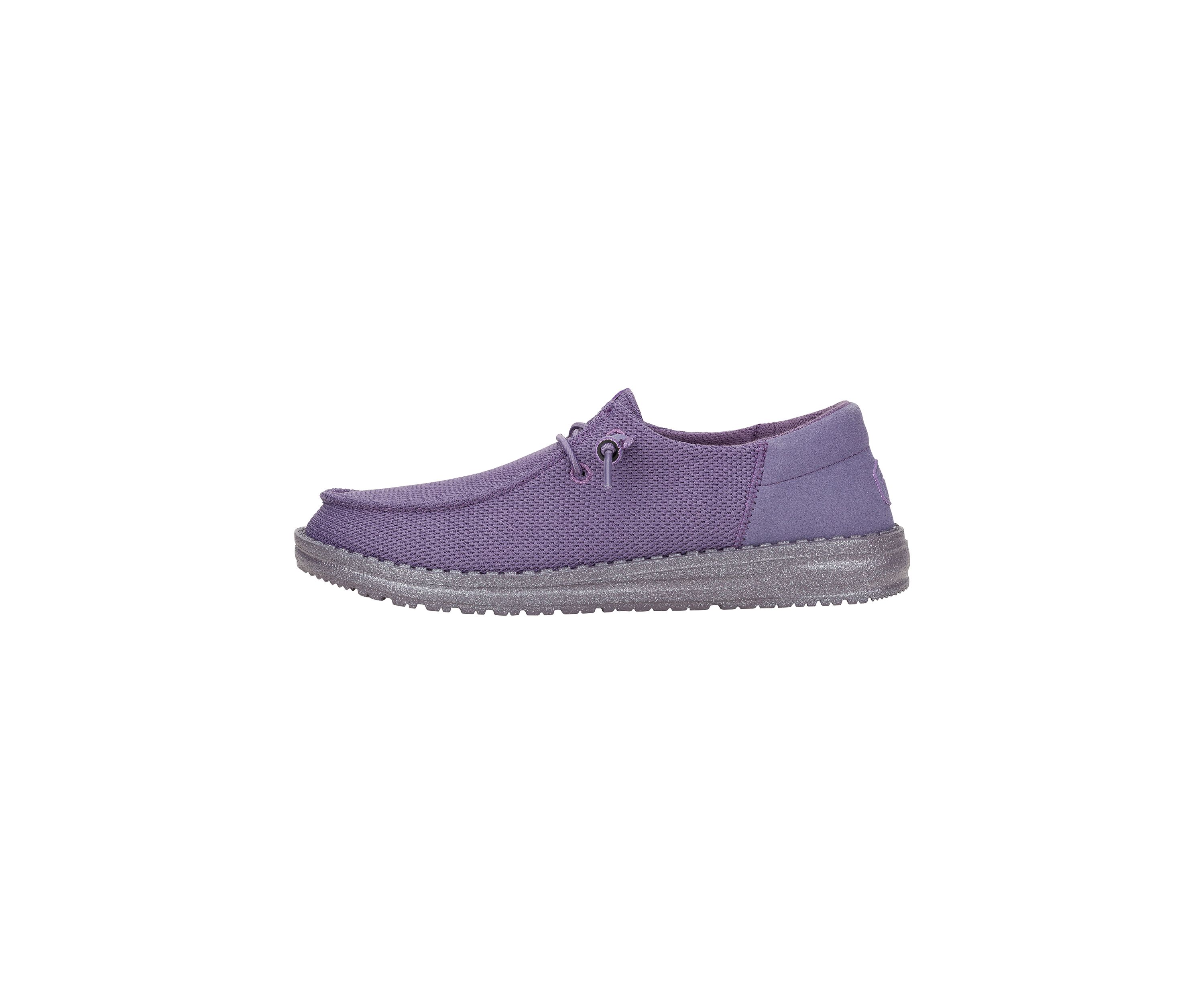 Wendy Funk Mono Dark Lilac Loafer Flats
