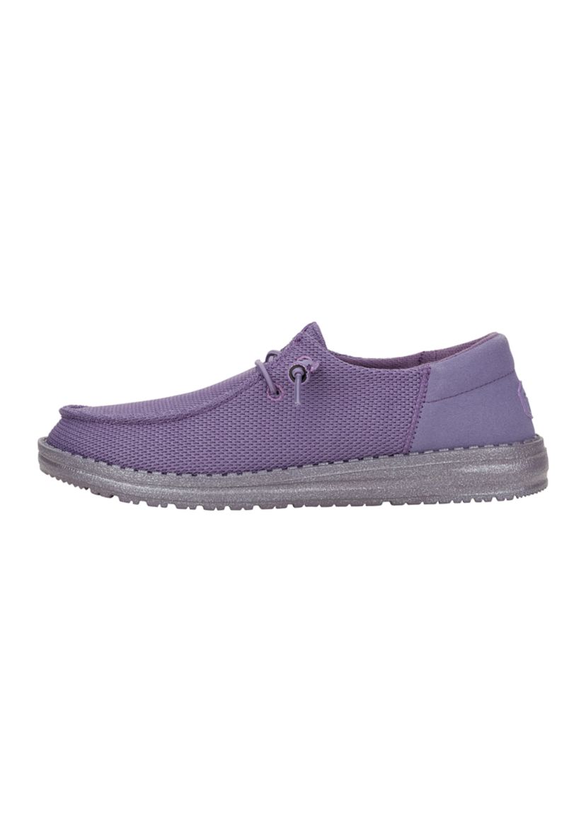 Wendy Funk Mono Dark Lilac Loafer Flats