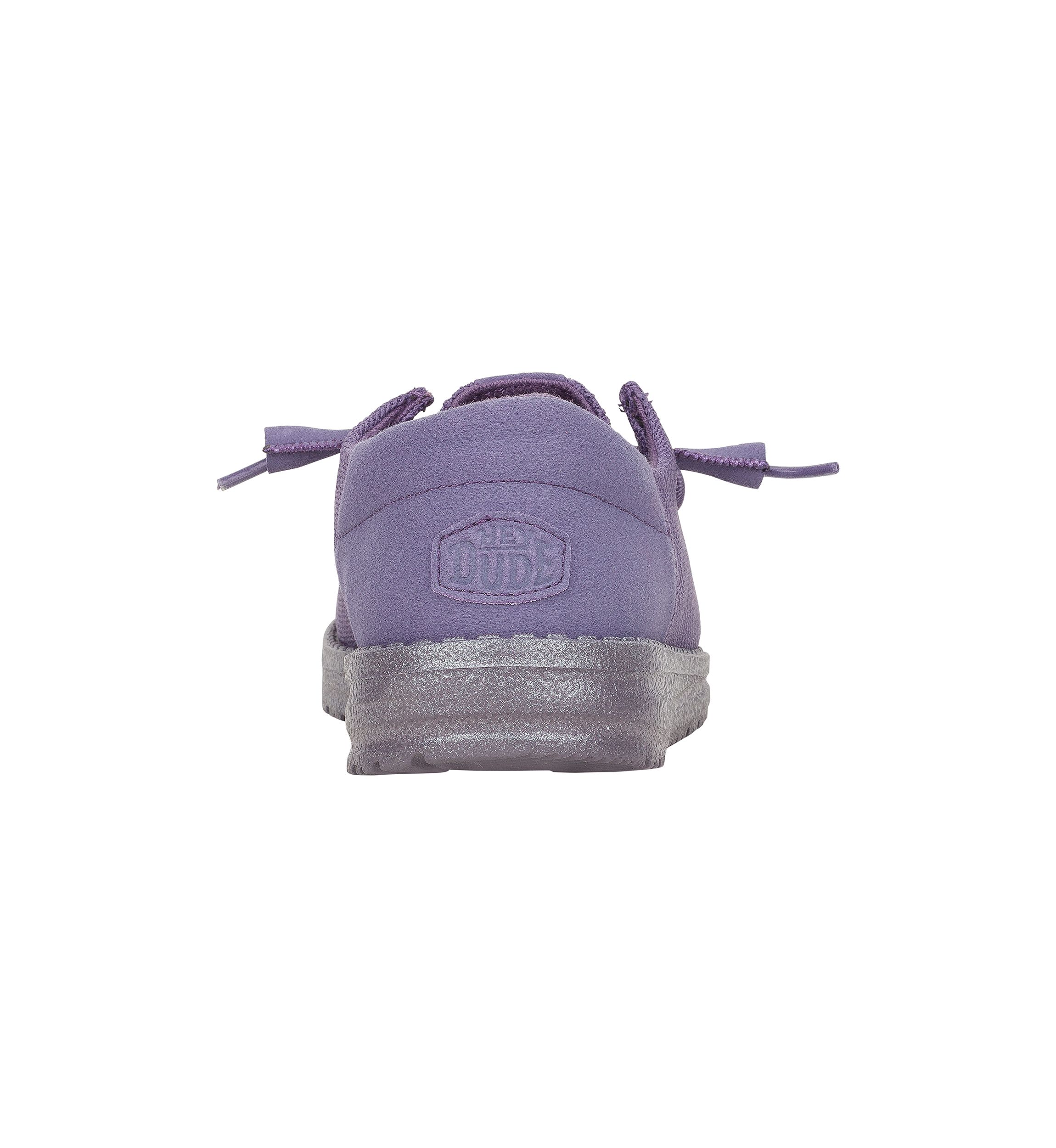 Wendy Funk Mono Dark Lilac Loafer Flats