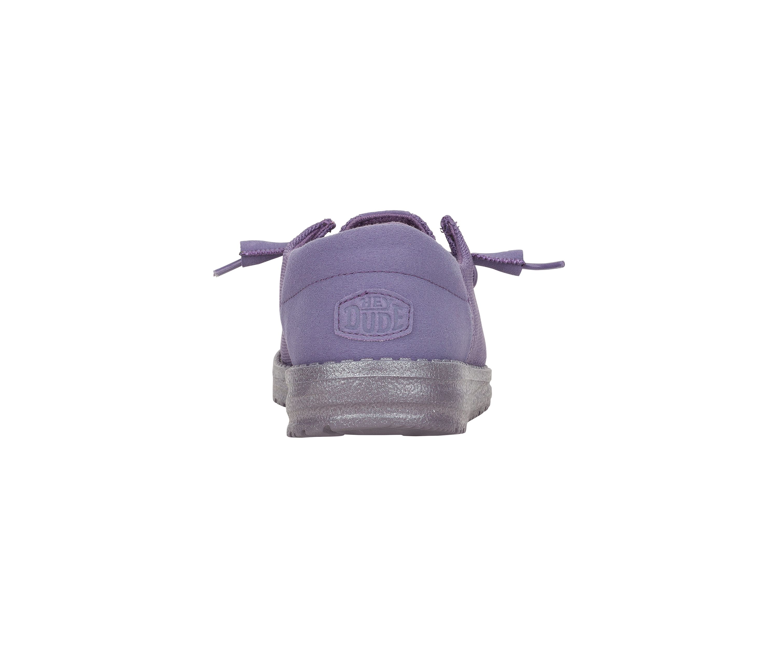 Wendy Funk Mono Dark Lilac Loafer Flats