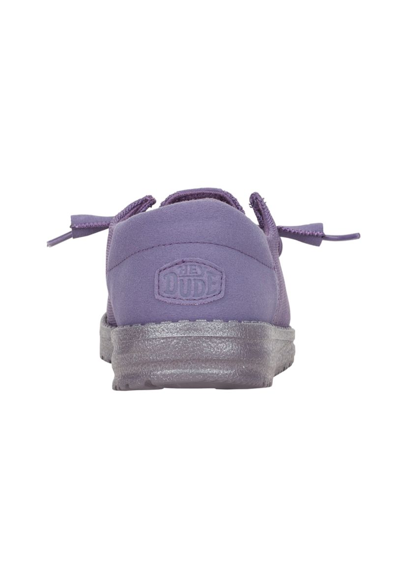 Wendy Funk Mono Dark Lilac Loafer Flats