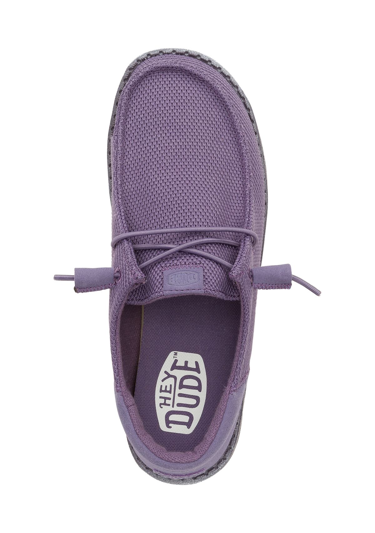 Wendy Funk Mono Dark Lilac Loafer Flats