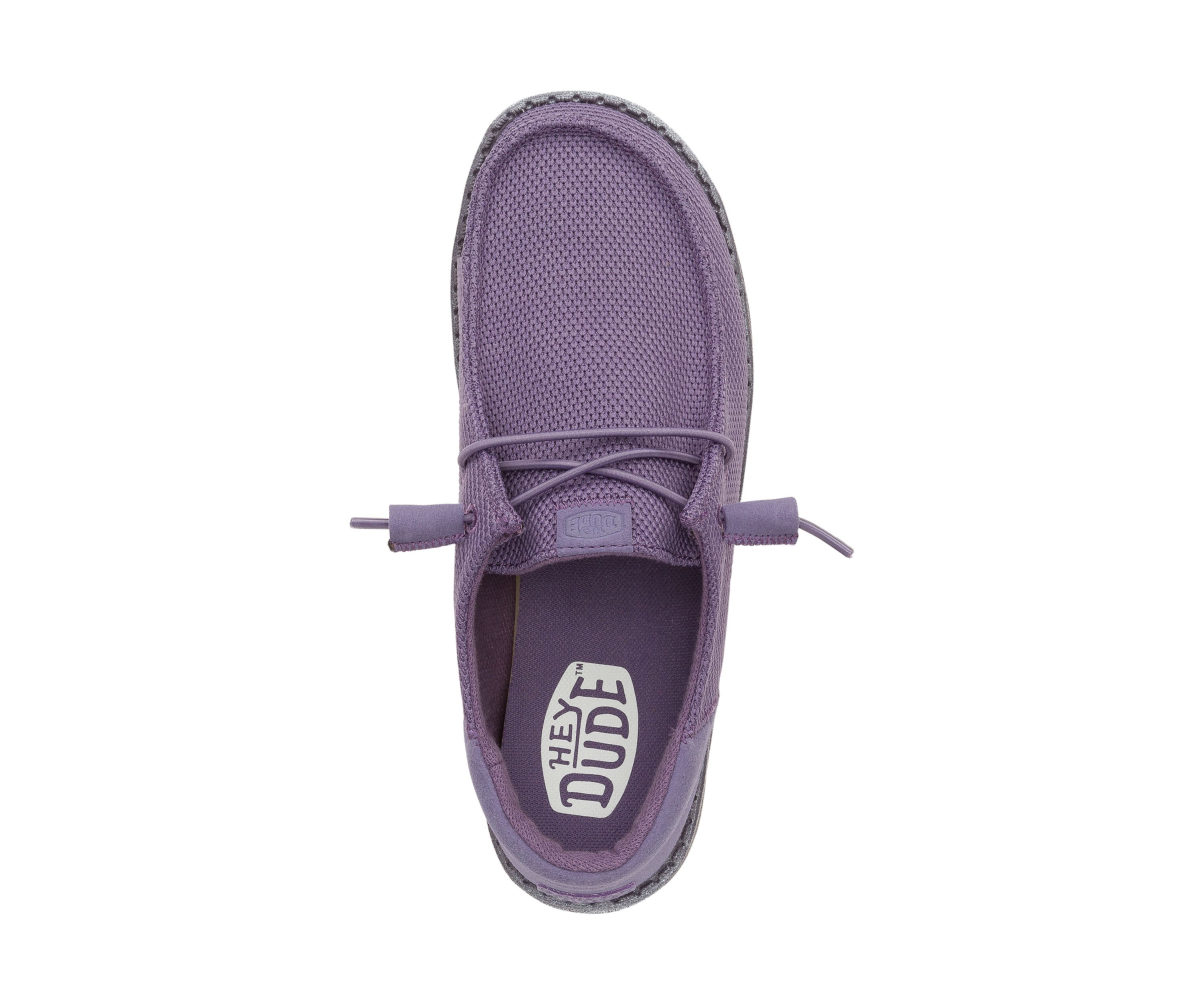 Wendy Funk Mono Dark Lilac Loafer Flats