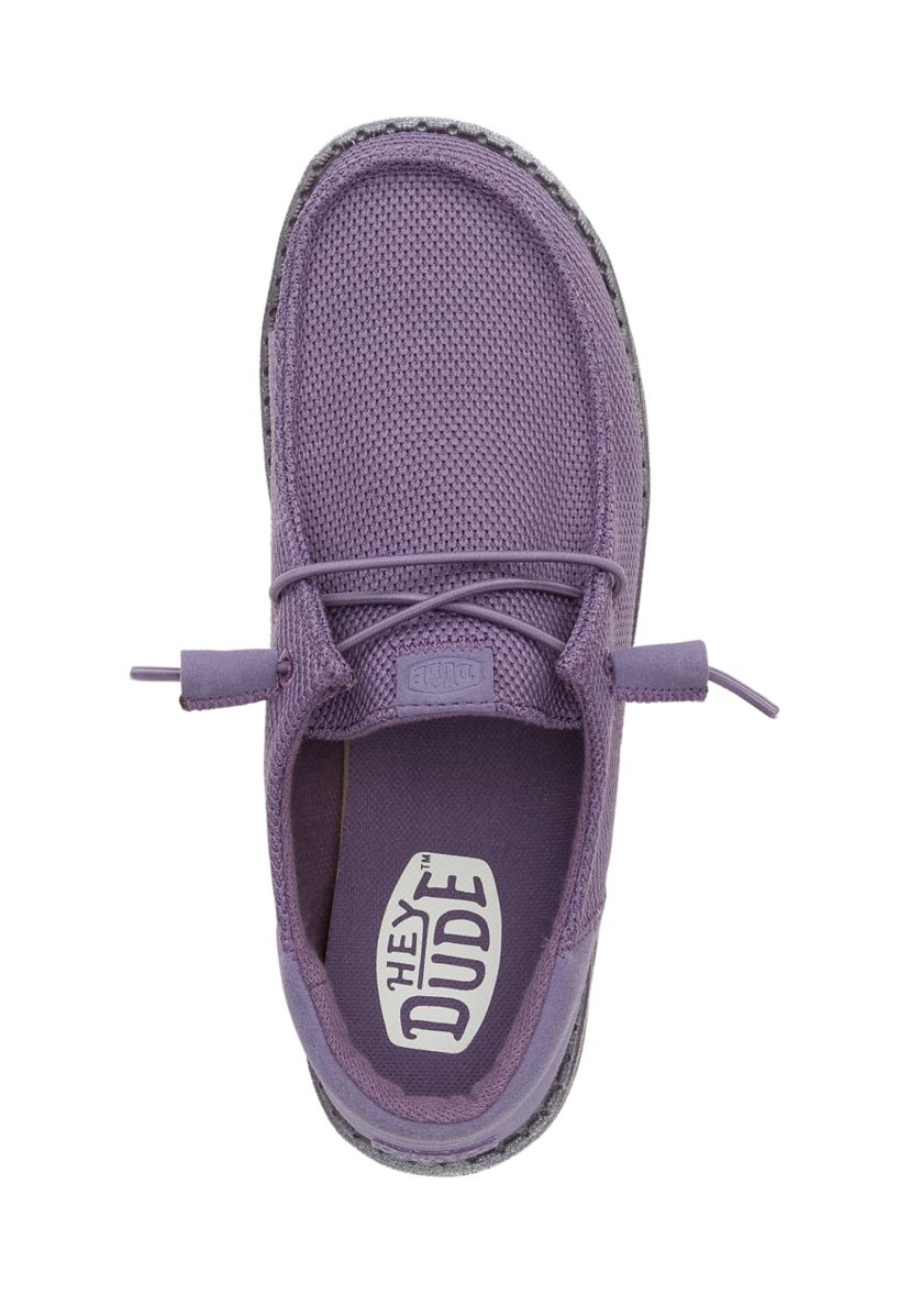 Wendy Funk Mono Dark Lilac Loafer Flats