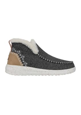  Hey Dude Women's Denny solid Wool Faux : Clothing, Shoes &  Jewelry