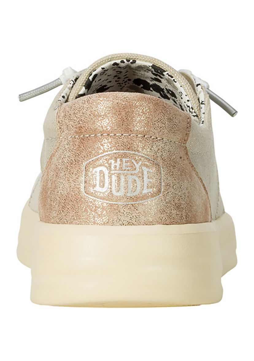 Karina Shimmer Platinum Sneakers