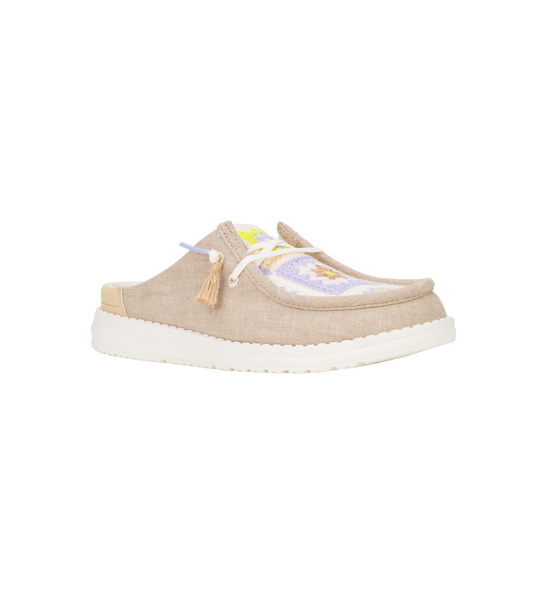 Wendy Slip Cottage Crochet Flats