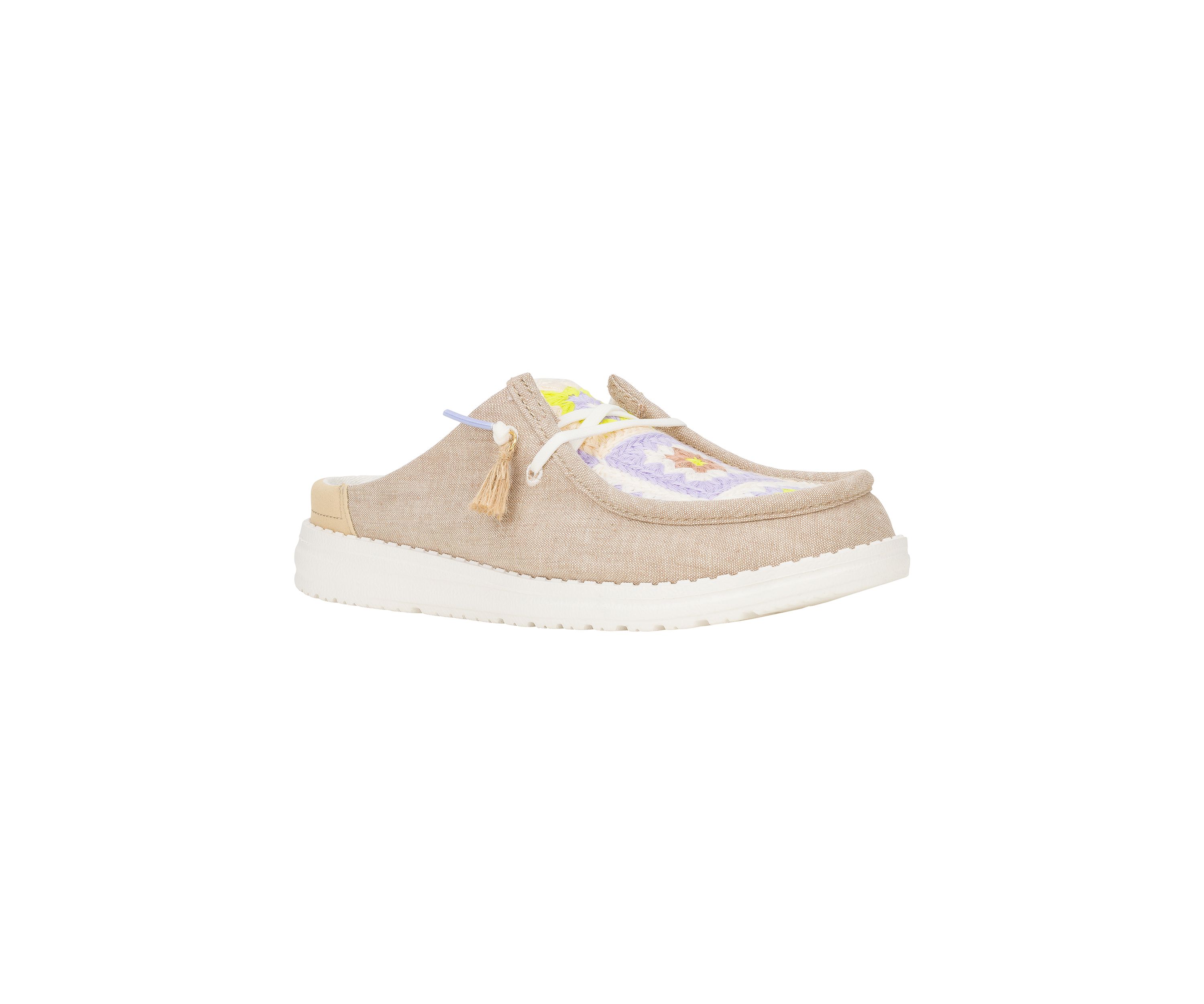 Wendy Slip Cottage Crochet Flats