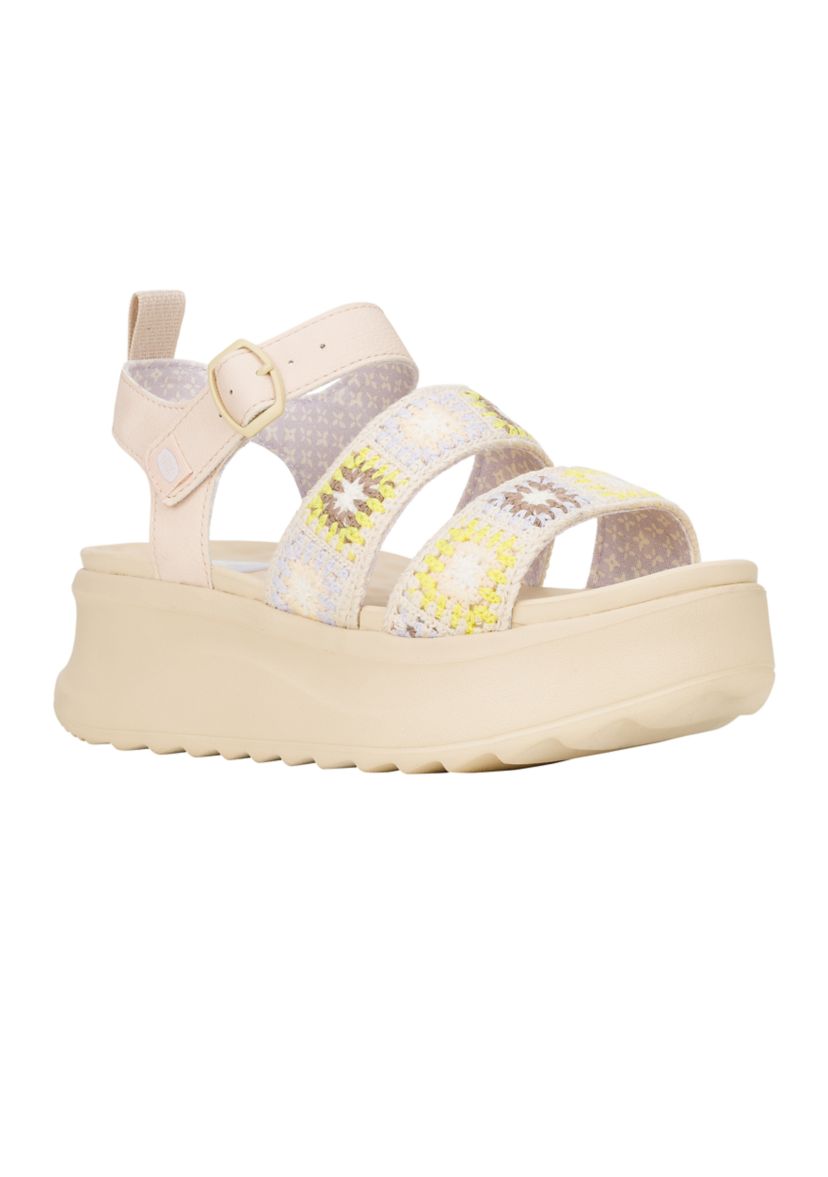 Delray Buckle Cottage Crochet Sandals