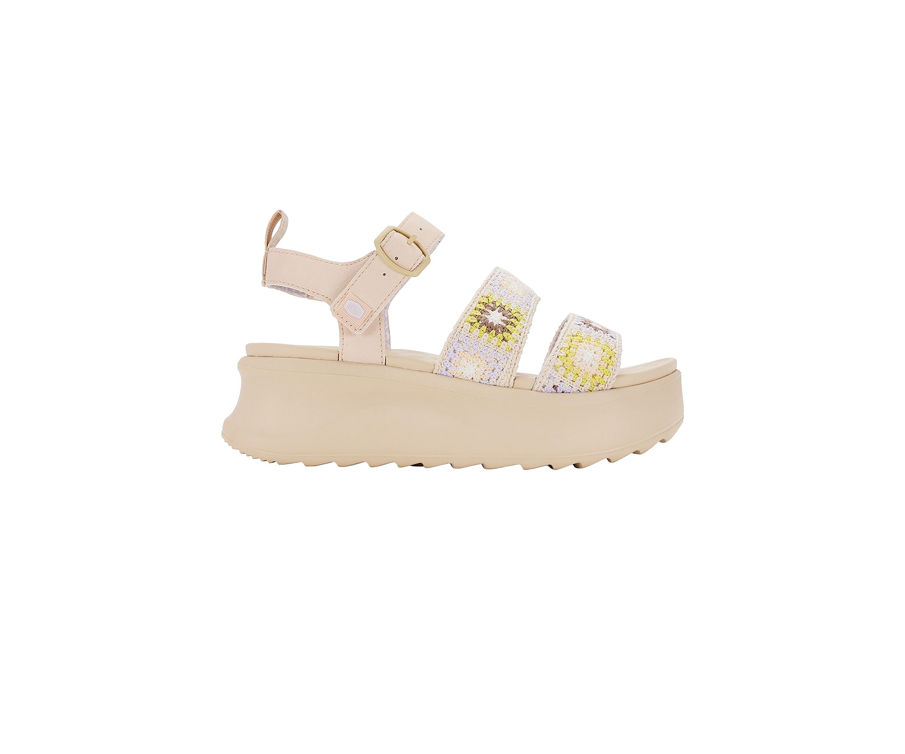 Delray Buckle Cottage Crochet Sandals