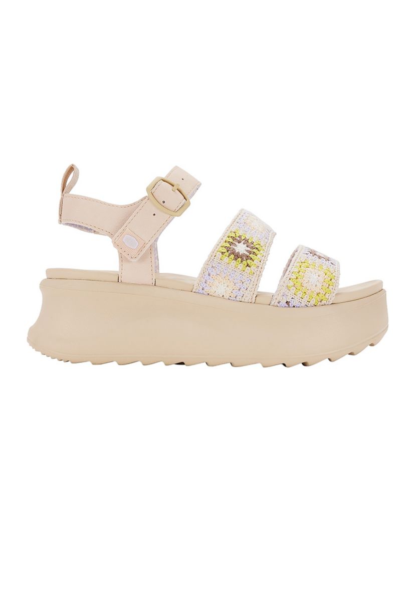 Delray Buckle Cottage Crochet Sandals