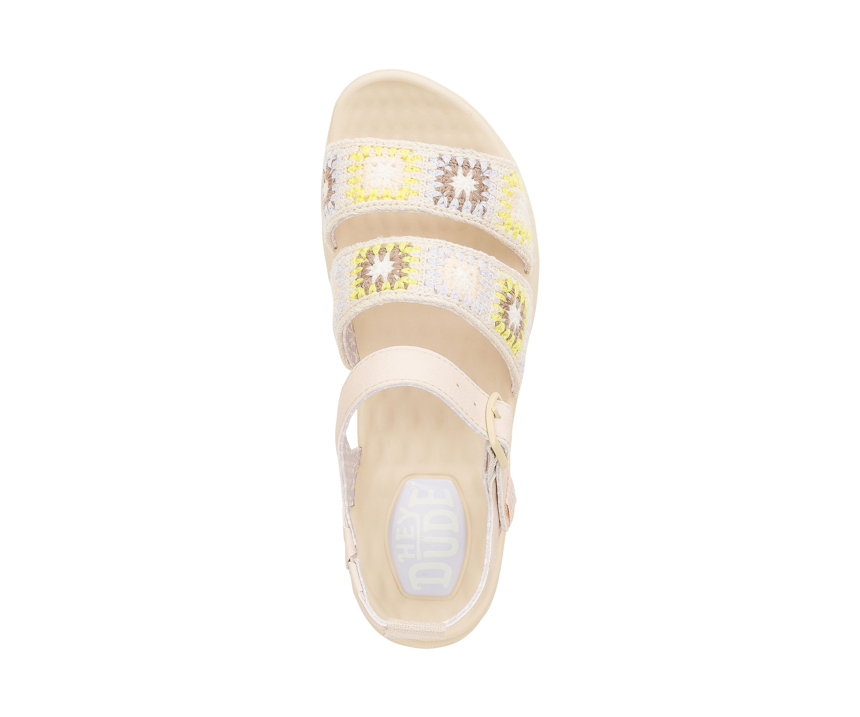 Delray Buckle Cottage Crochet Sandals