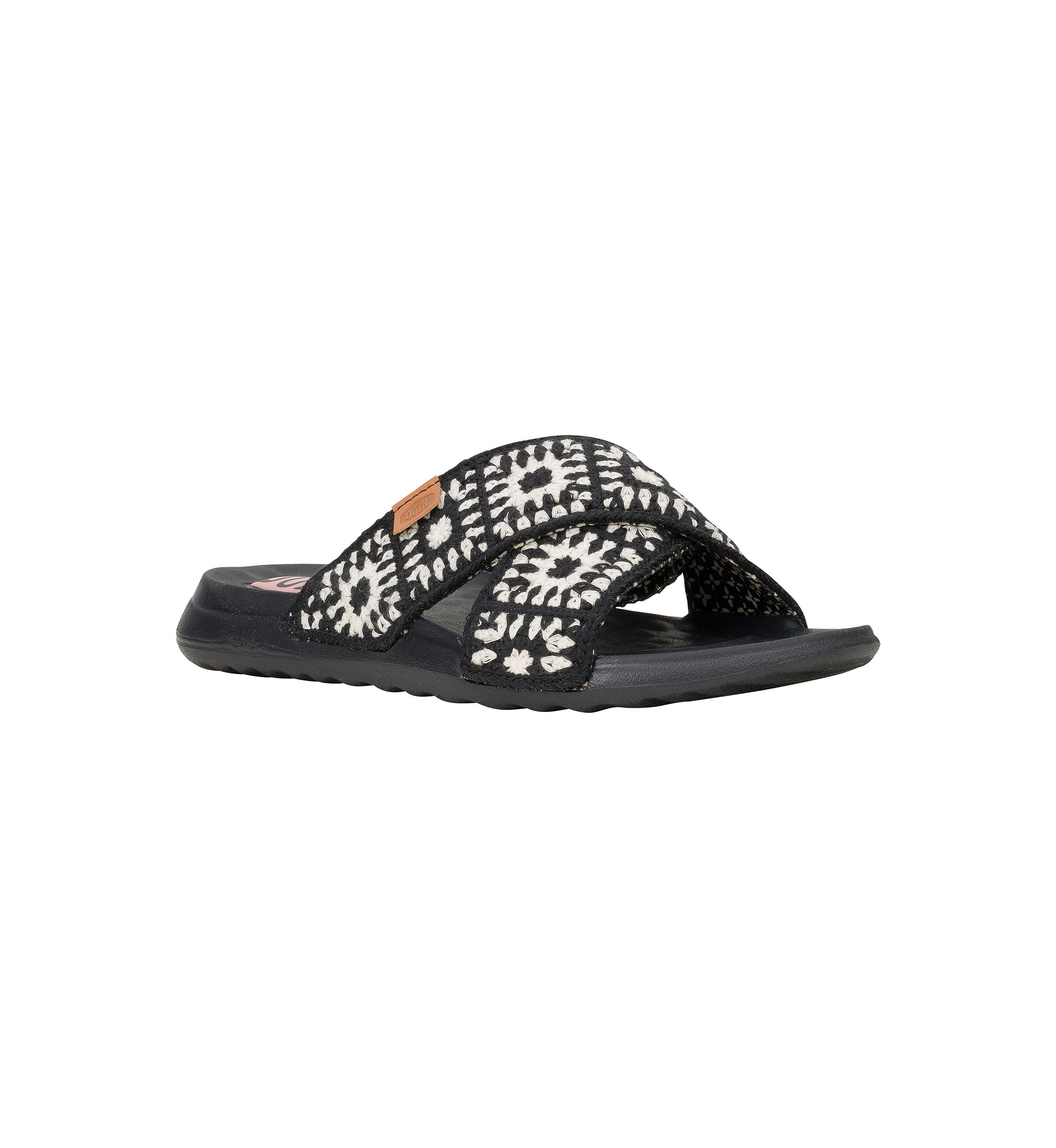 Christi Slide Cottage Crochet Flats
