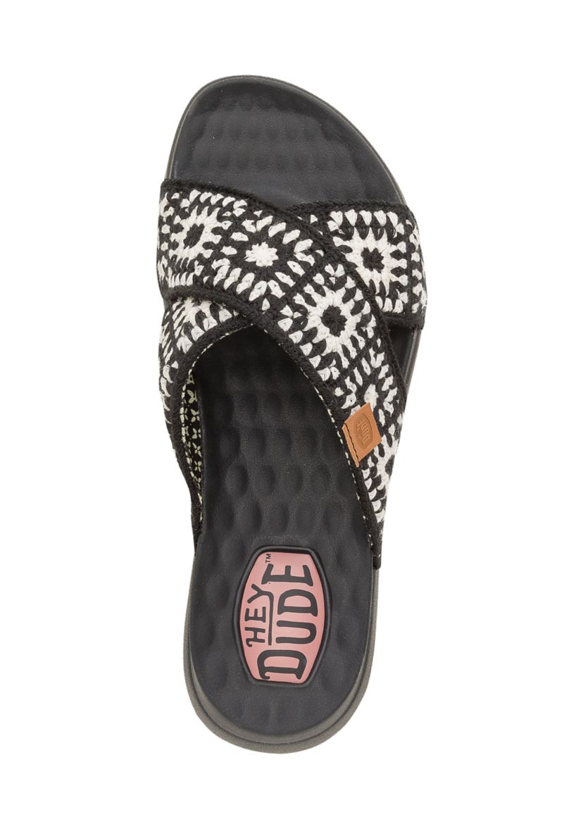 Christi Slide Cottage Crochet Flats