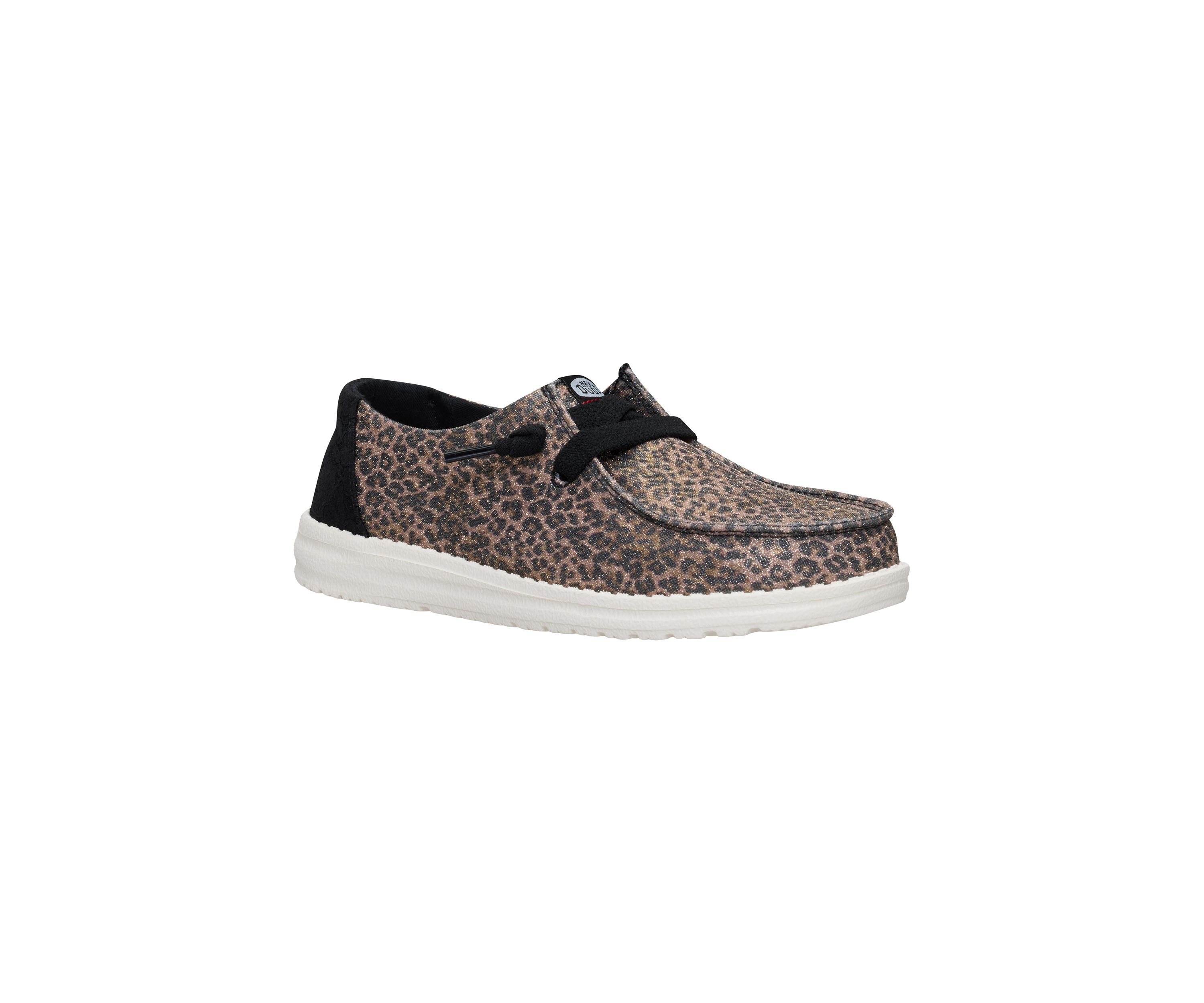 Wendy Sparkle Animal Print Loafer Flats