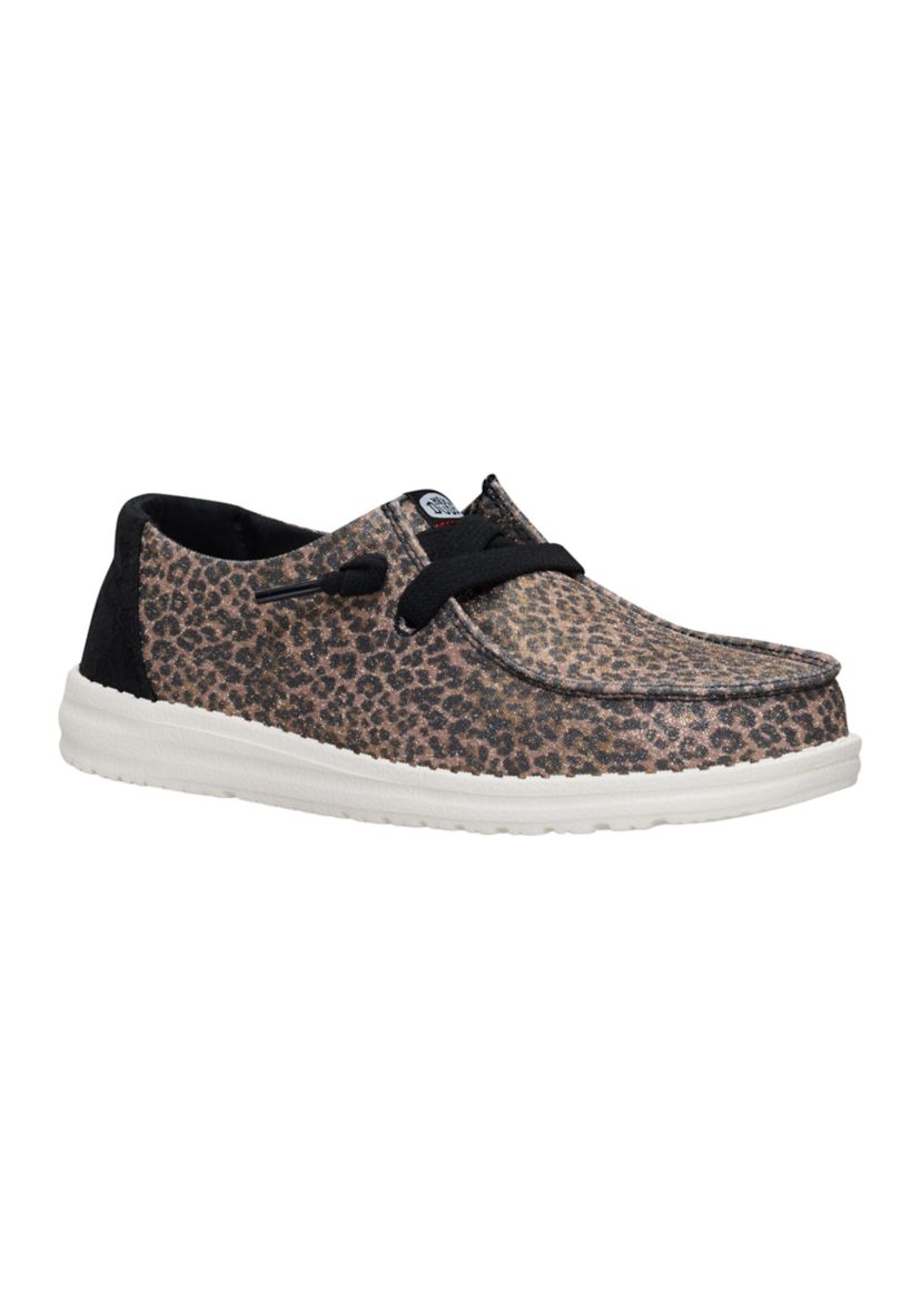 Wendy Sparkle Animal Print Loafer Flats
