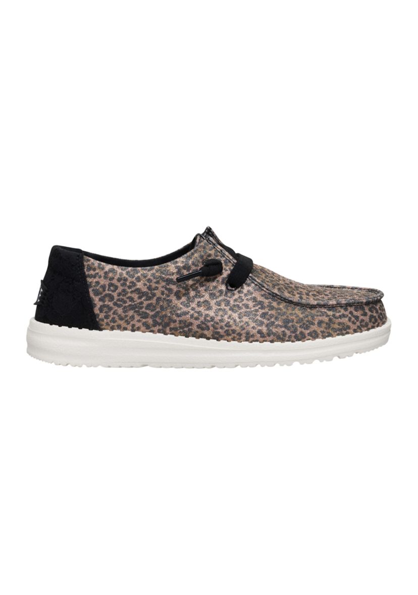 Wendy Sparkle Animal Print Loafer Flats