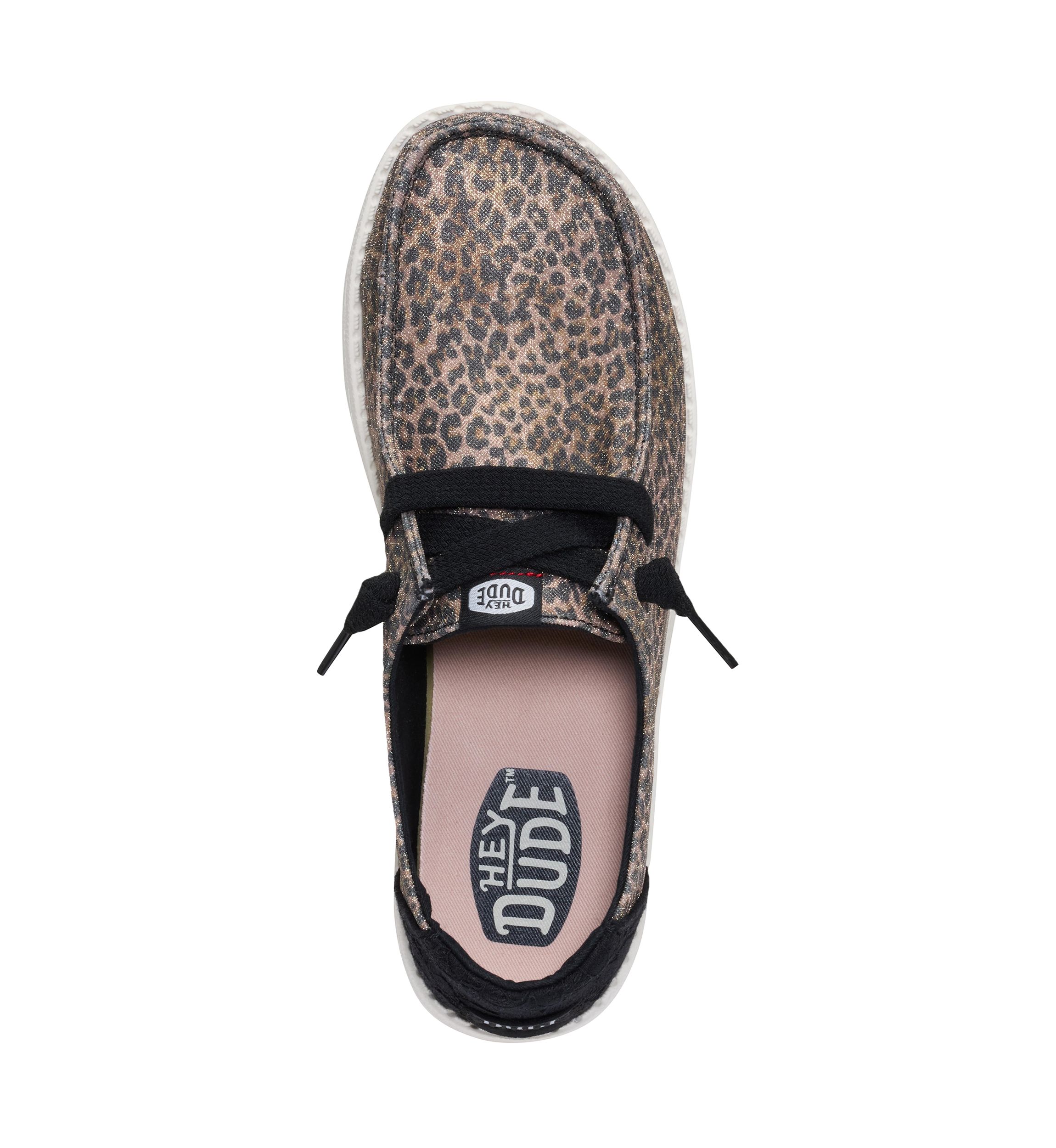 Wendy Sparkle Animal Print Loafer Flats