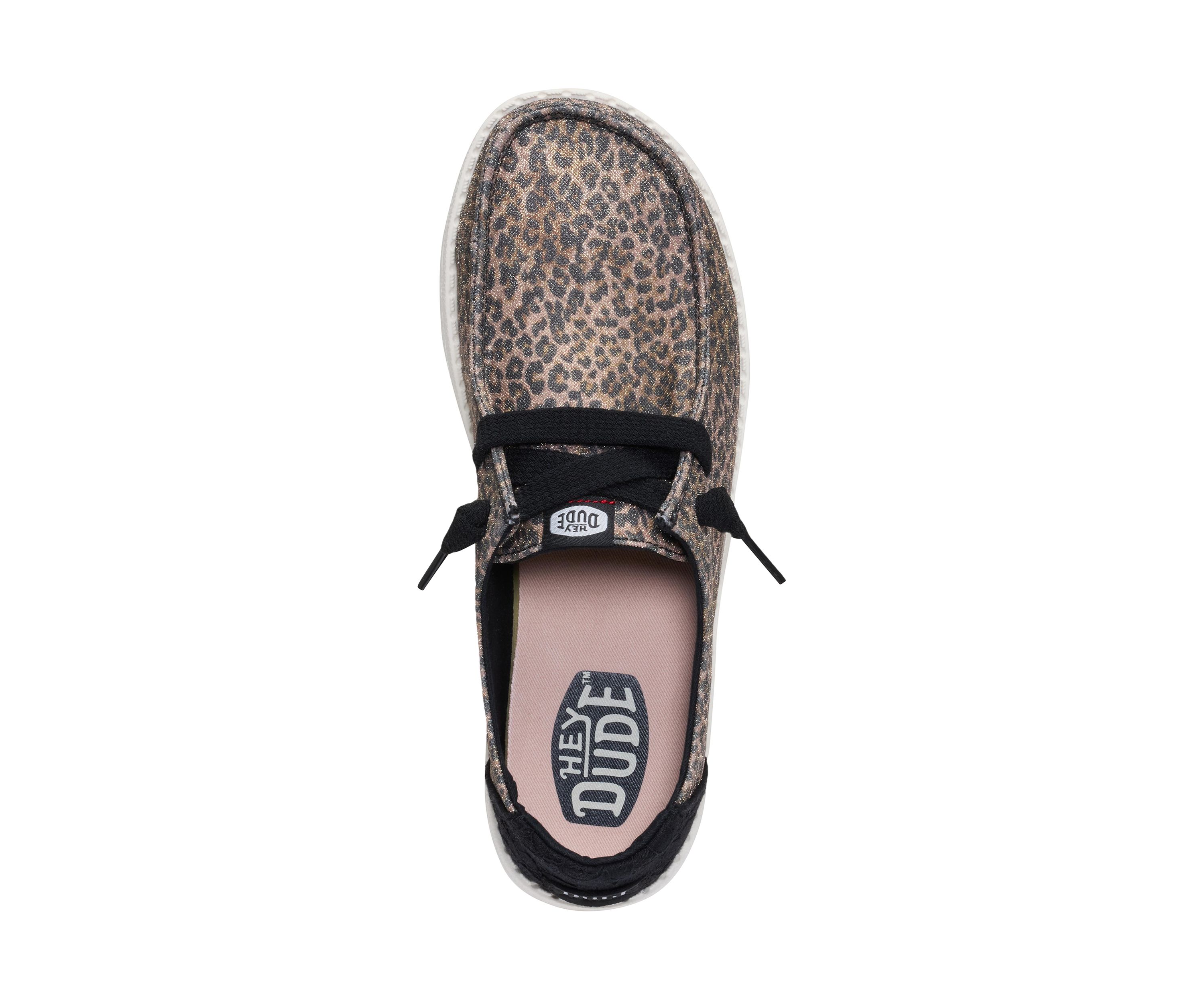 Wendy Sparkle Animal Print Loafer Flats